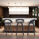 Armen Living Sonia Black Brushed/Gray Swivel Bar Stool-2