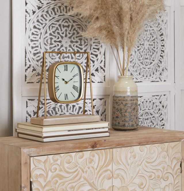 Deco Marche Gold Pendulum Decorative Clock-4
