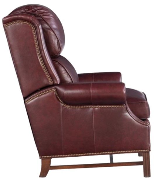 Bradington-Young Alta Burgundy Manual High Leg Recliner-1