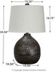 Signature Design by Ashley® Maire Black/Gold Table Lamp-1