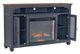 Legends Home Americana Corduroy Blue/Whiskey 66" Fireplace Console-4