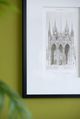 A & B Home 2-Piece Black/Gray Architecture Wall Art Set-4