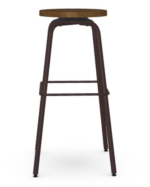 Amisco Customizable Button Swivel Spectator Stool-1