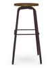 Amisco Customizable Button Swivel Spectator Stool-1