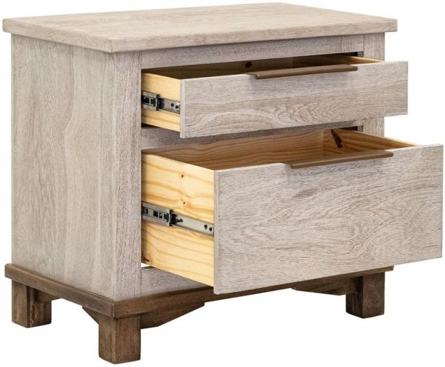 International Furniture Direct Golden Loft Gray Nightstand-4