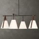 Uttermost® Reins White 4-Light Accent Straps Chandelier-1