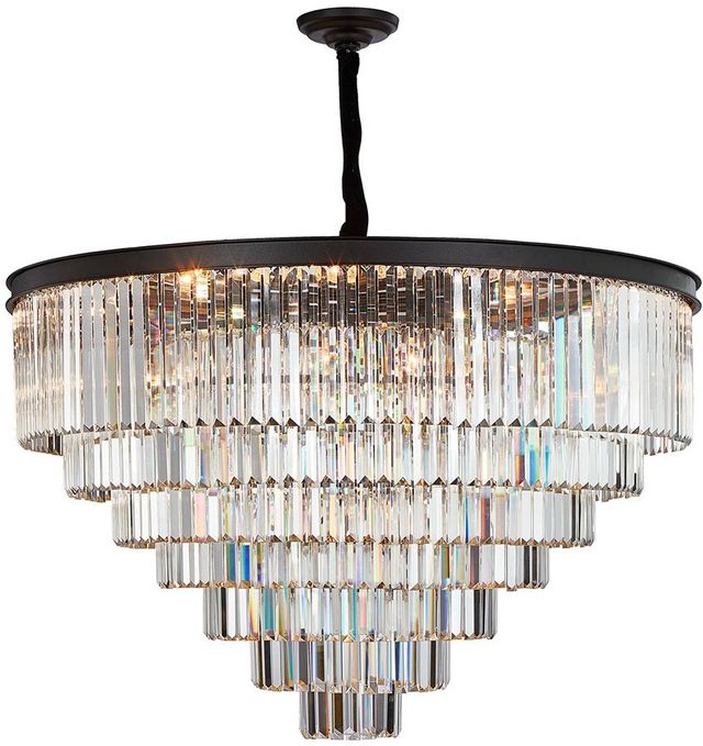 Michael Amini® Allure Black Round LED Chandelier-0