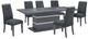 Global Furniture USA Monaco 7-Piece Dark Gray Dining Set-0