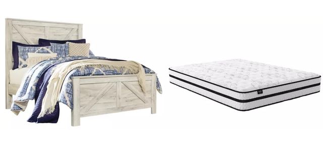 Signature Design by Ashley® Bellaby 2-Piece Whitewash Queen Bed Set-0
