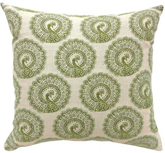 Furniture of America® Fifi 2-Piece Green Small Throw Pillow Set-0