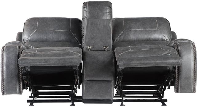 Steve Silver Co. Keily Dove Gray Manual Glider Reclining Loveseat-3
