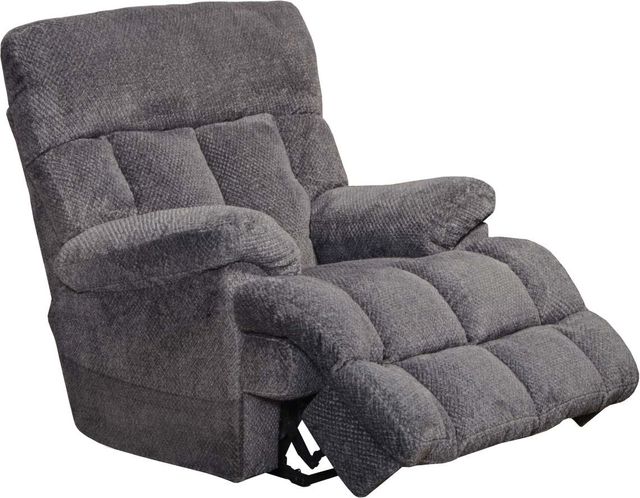 Catnapper® Sterling Pewter Power Headrest with Lumbar Power Lay Flat Recliner-0