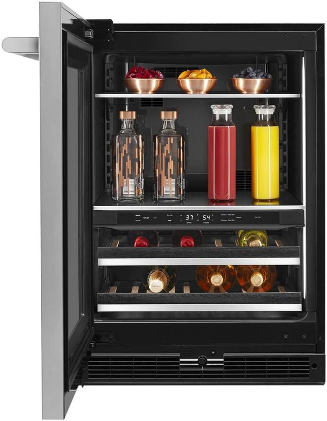 JennAir® RISE™ 24" Stainless Steel Left Swing Built-In Wine Cooler-2