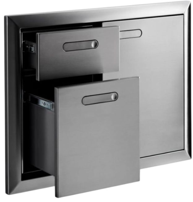 LYNX® Professional Ventana 30" Stainless Steel Door Drawer Combination-1