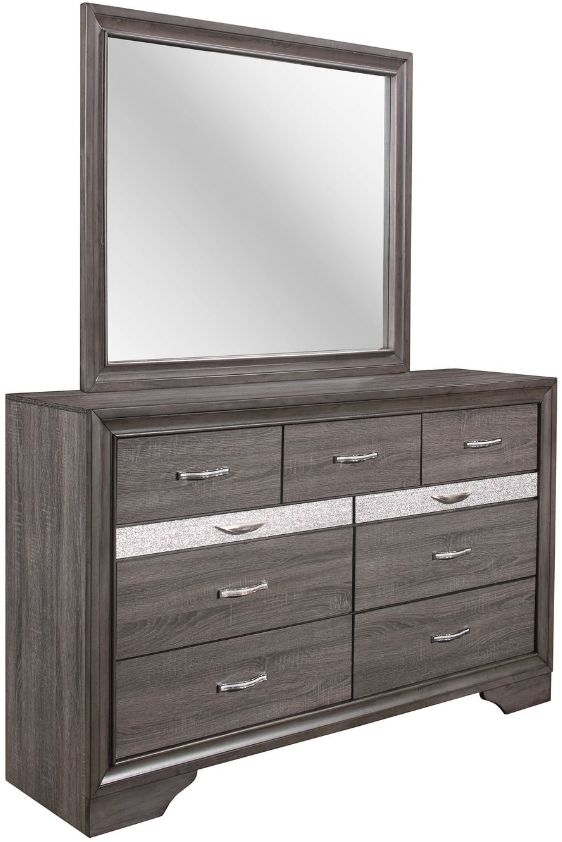 Global Furniture USA Seville 4-Piece Gray Queen Panel Bedroom Set-2
