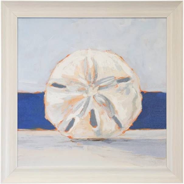 Stylecraft Blue/Light Blue/Off-White/Orange Wall Art-0