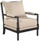 Coaster® Blanchett Beige/Black Upholstered Bobbin Accent Chair-0