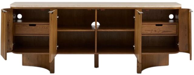 Flexsteel® Eclipse Beige/Brown Entertainment Console-3