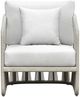 Intercon Alexa White Aluminum/Fabric Outdoor Chair-2