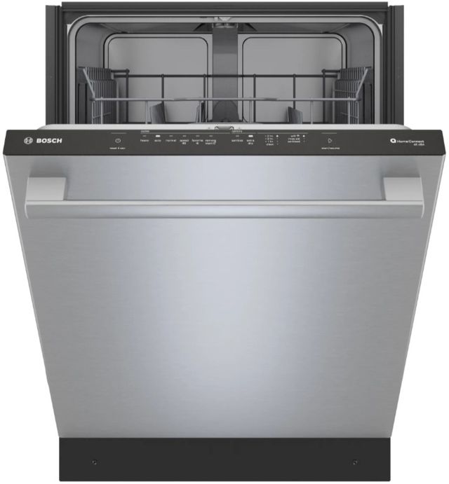 Bosch® 100 Series 24” Anti-Fingerprint Stainless Steel Built-In Top Control Dishwasher-1