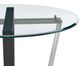 Armen Living Devi Glass Top Dining Table with Black/Stainless Steel Base-2
