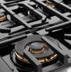 ZLINE Paramount Autograph Edition 36" Satin Stainless Steel Gas Cooktop with Matte Black Accents-3
