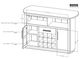 International Furniture Direct Balam Stained White Bar-2