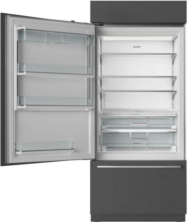 Sub-Zero® Classic Series 36" 20.7 Cu. Ft. Stainless Steel Left Hinge Built-In Bottom Freezer Refrigerator Internal Water Dispenser-1