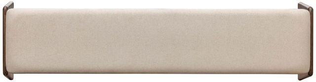 LH Home Remix Upholstered Cream/Brown Bench -4