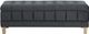 Elements International Crosby Royale Gray Storage Ottoman-1