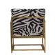 A & B Home Black/Gold/White Armchair -3
