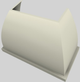Vent-A-Hood® Designer Series 48" Biscuit Wall Mounted Range Hood-5