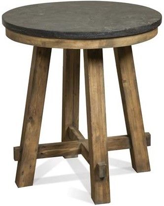 Riverside Furniture Weatherford Bluestone Side Table-0