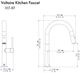 ZLINE Voltaire Brushed Nickel Pull Down Single Handle Kitchen Faucet-4