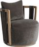 TOV Furniture Paolo Storm Gray Swivel Accent Chair-0