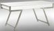 VIG Furniture Modrest Dessart Stainless Steel/White Modern Office Desk-0