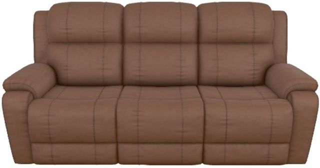 La-Z-Boy® Dorian Mocha Leather Power Reclining Sofa with Headrest and Lumbar-1