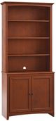 Whittier Wood® Furniture Customizable McKenzie 36" Wide Alder Cabinet and Hutch-0