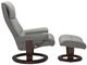 Stressless® by Ekornes® Customizable View Large Manual Recliner and Ottoman with Classic Base-2