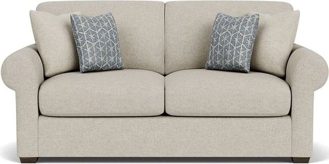 Flexsteel® Randall Silver Driftwood Two-Cushion Sofa-1