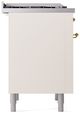 Ilve® Nostalgie II Series 36" Antique White Pro Style Dual Fuel Range-3