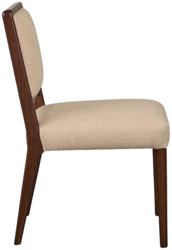 Bassett® Furniture Copenhagen Espresso/Sisal Upholstered Dining Side Chair-2