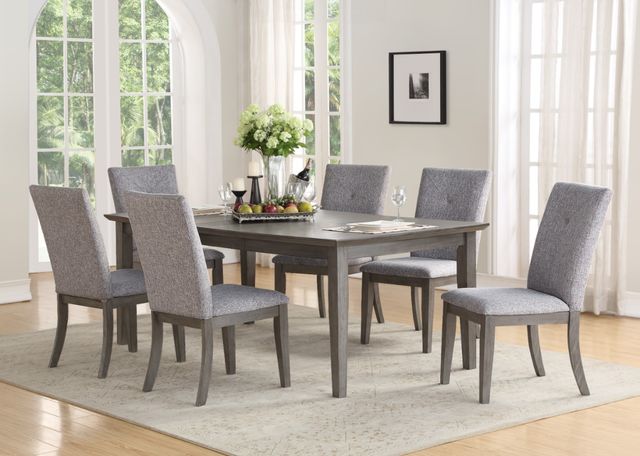 Mazin Furniture Felicity Grey/Light Grey Side Dining Chair-3