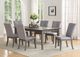 Mazin Furniture Felicity Grey/Light Grey Side Dining Chair-3