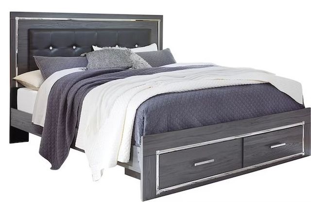 Signature Design by Ashley® Lodanna 5-Piece Gray Full Panel Bed Set-1