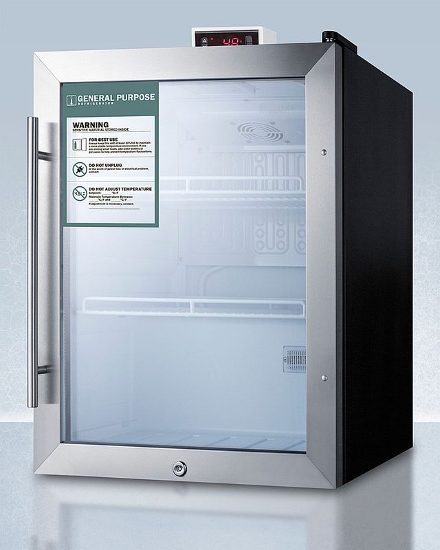 Accucold® by Summit® 19" 2.1 Cu. Ft. Stainless Steel Beverage Center-1
