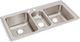 Elkay Lustertone® Classic Lustrous Satin 43" x 22" x 10" 2-Hole Triple Bowl Drop-In Sink-0