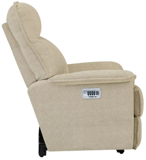 La-Z-Boy® Jay Oatmeal Power Wall Recliner with Headrest and Lumbar-1