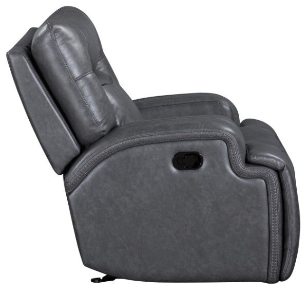 New Classic® Home Furnishings Titan Gray Manual Glider Recliner-2