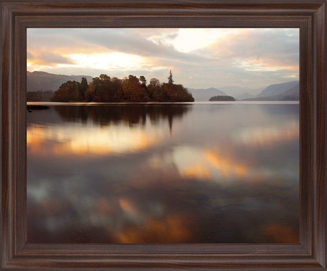 Classy Living Golden Reflection Stillness Framed Wall Art-0